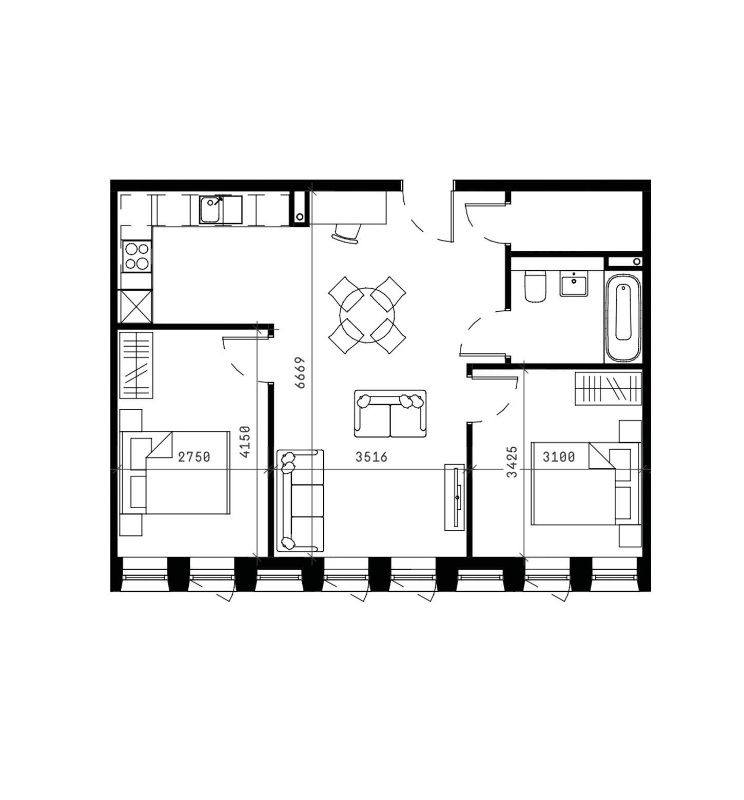 Two Bed