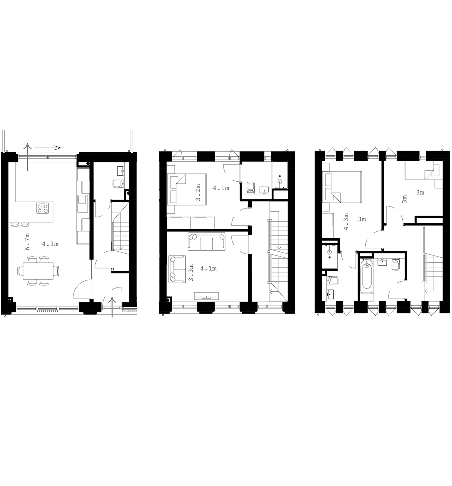 Three Bed Town House